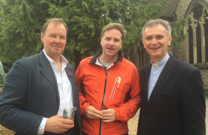 MP Steve Brine with Bill Lucas and Peter Seal