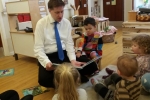 Steve reading to the children 