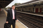 Steve Brine pictured at Winchester Railway Station