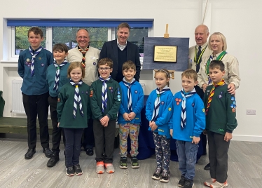 Steve Brine MP with Scout leaders